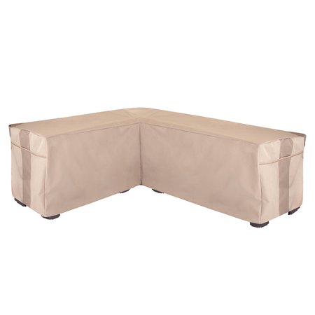 MODERN LEISURE Monterey Patio Sectional Lounge Set Cover, Left-Facing, 14 in. Lx83 in. Lx32 in. Wx31 in. H, Beige 2947